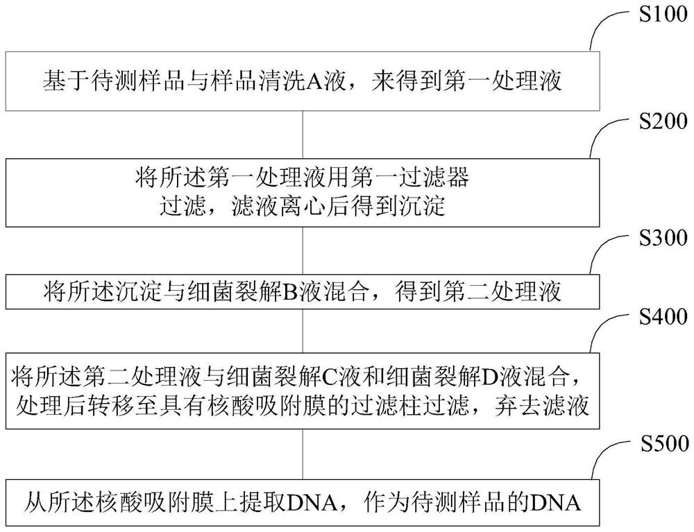 Kit for extracting putrefying bacteria DNA (deoxyribonucleic acid) in conditioning bag and extraction method thereof