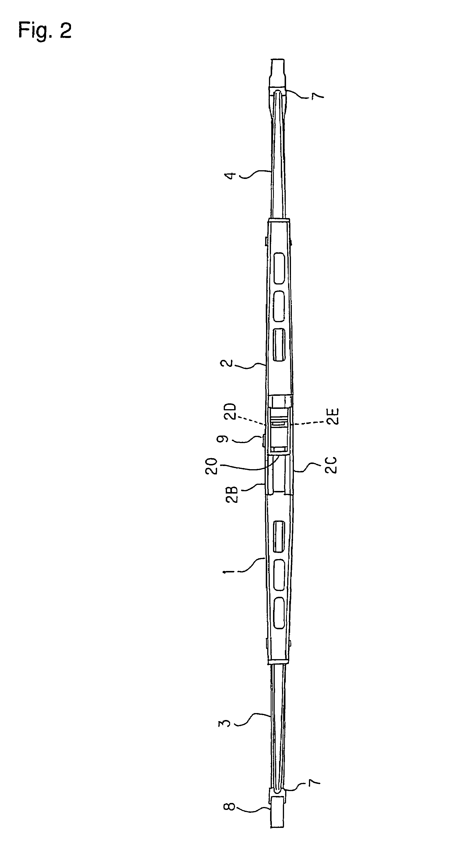 Connector for securing wiper blade to wiper arm and wiper blade assembly