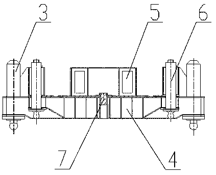 Protracted pile frame platform