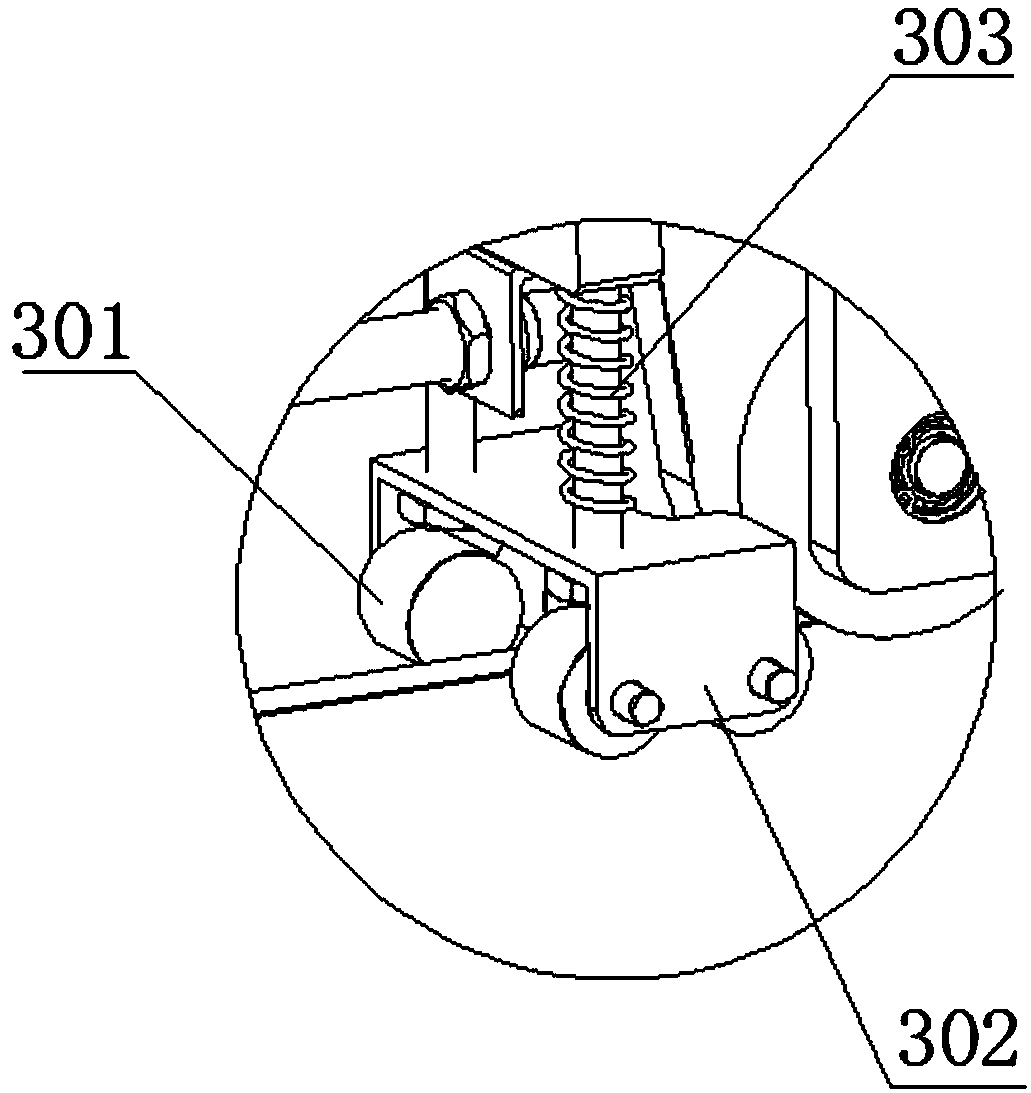 Double faced adhesive tape attaching mechanism and double faced adhesive tape attaching equipment