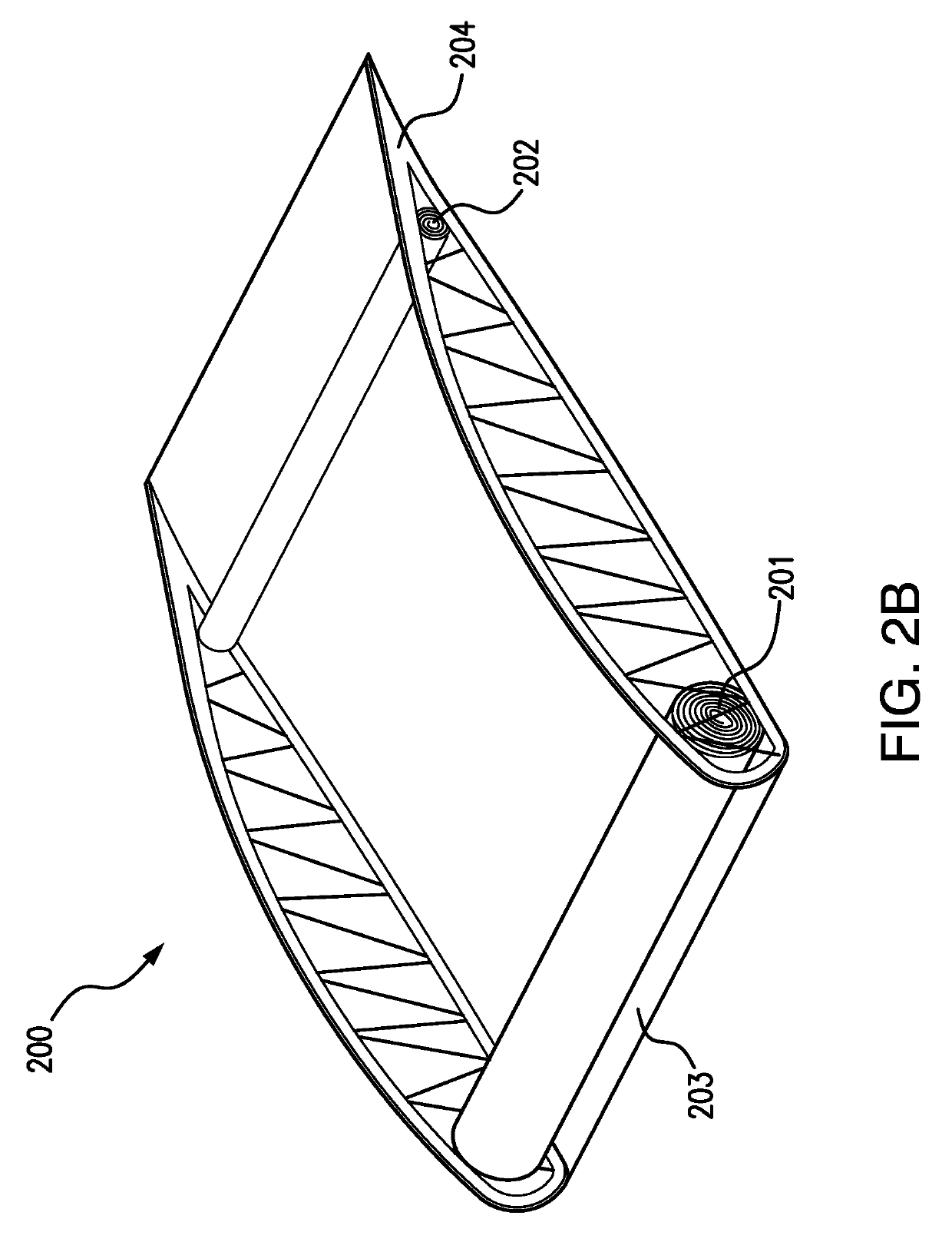 Airfoil body including a moveable section of an outer surface carrying an array of transducer elements