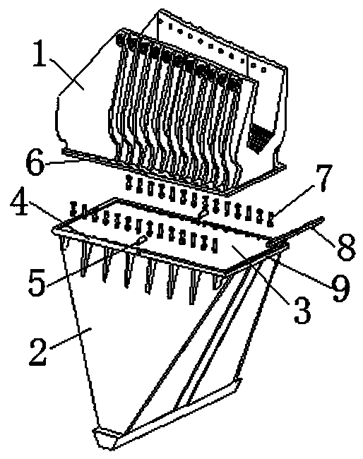 Separate combined loose cable saddle and its installation method