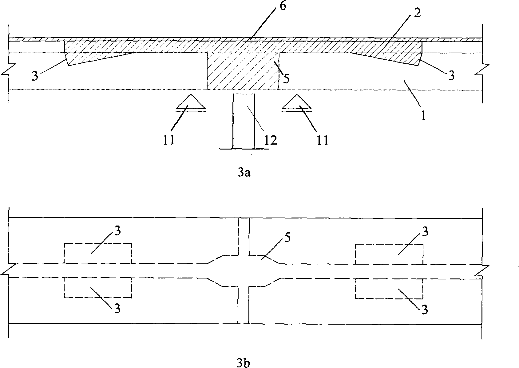 Method for changing old simple supported beam bridge into continuous beam bridge