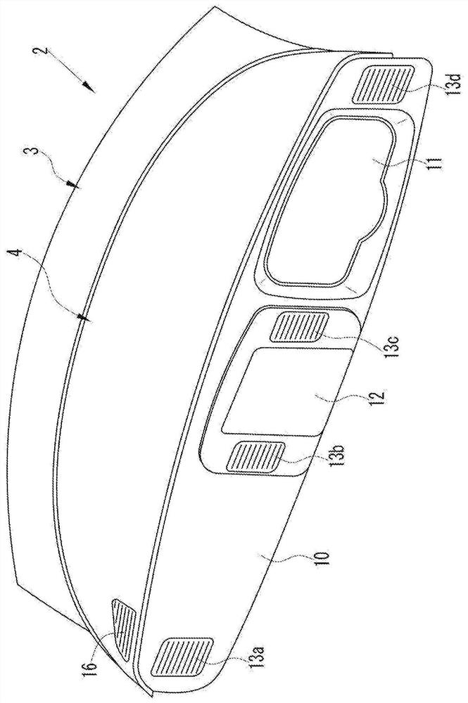 Resin molded product unit and molding method of resin molded product unit