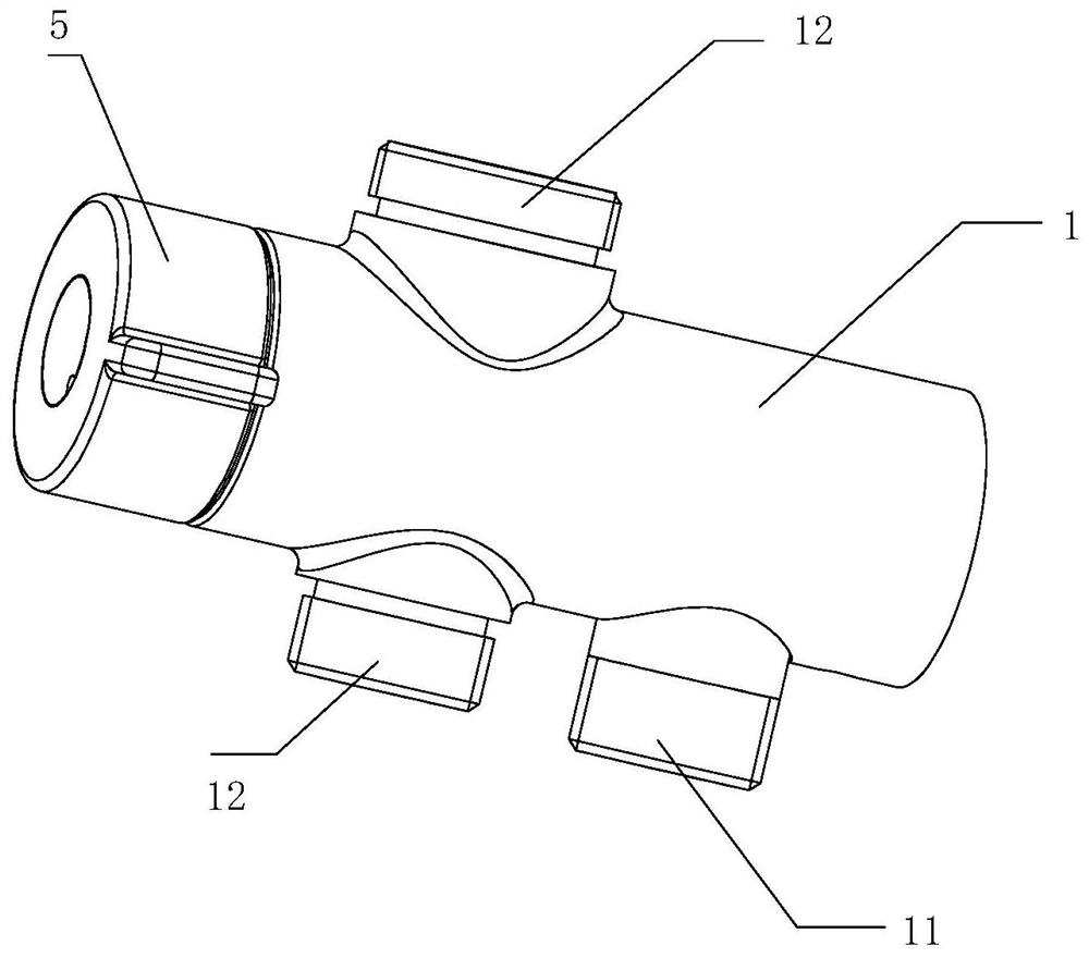 Water outlet switching valve and combined shower