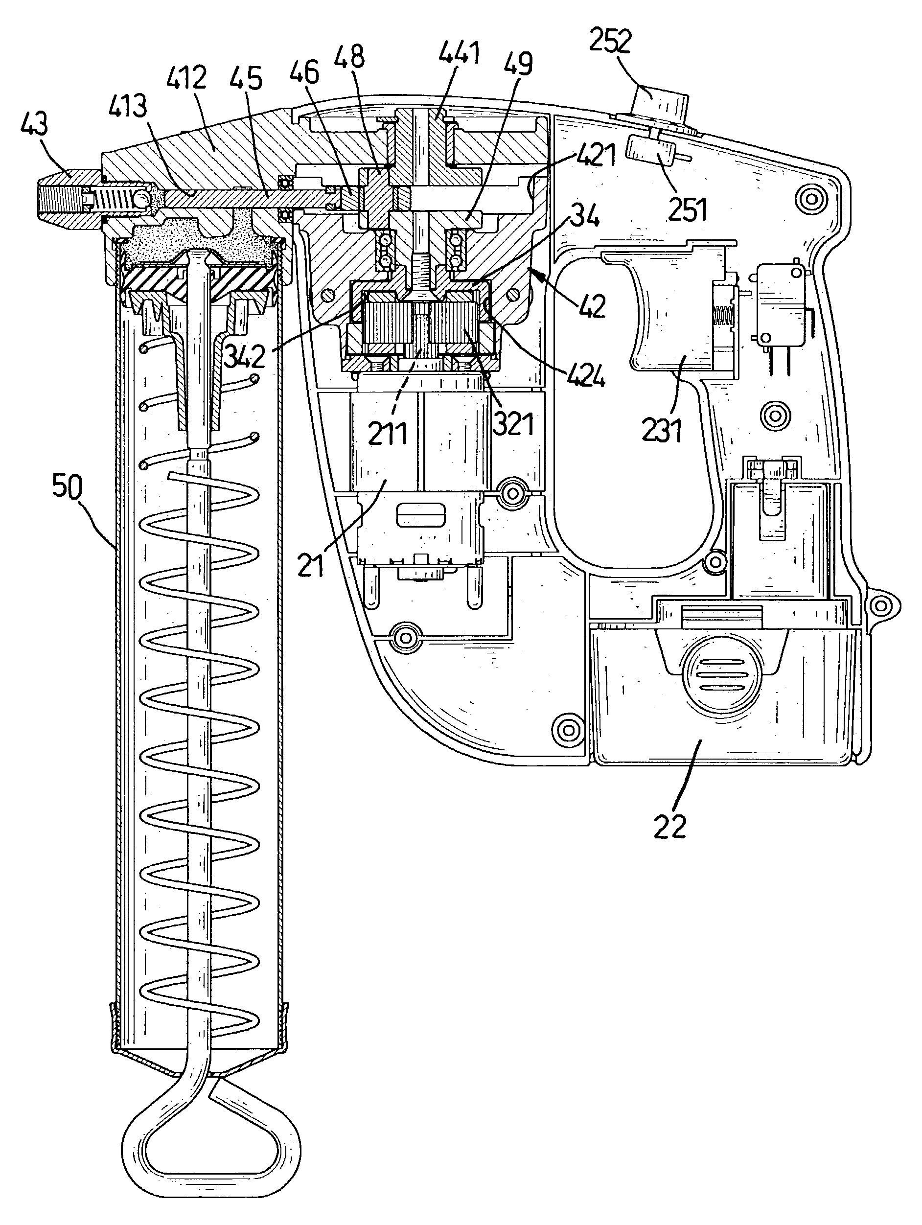 Battery-operated grease gun with an electronic pressure regulator for controlling pressure of the grease