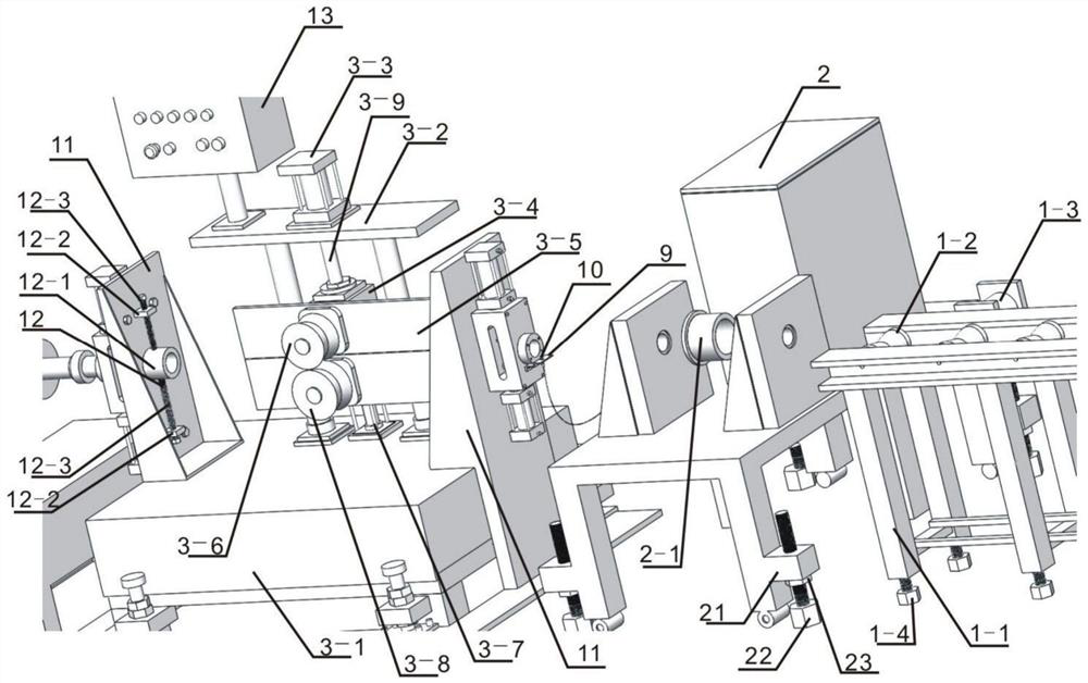 Sucker rod continuous full coating production line and coating method thereof