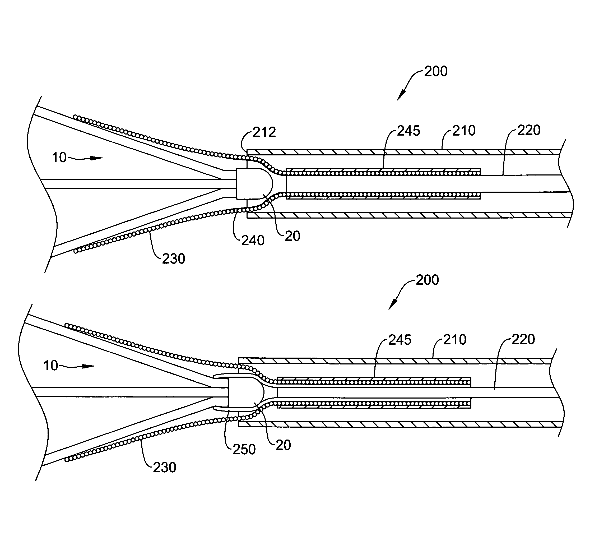 Filter with positioning and retrieval devices and methods