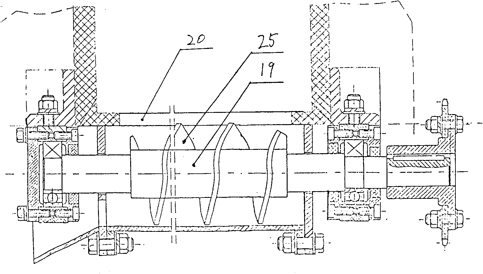 Horizontal dry-type magnetic sorting machine