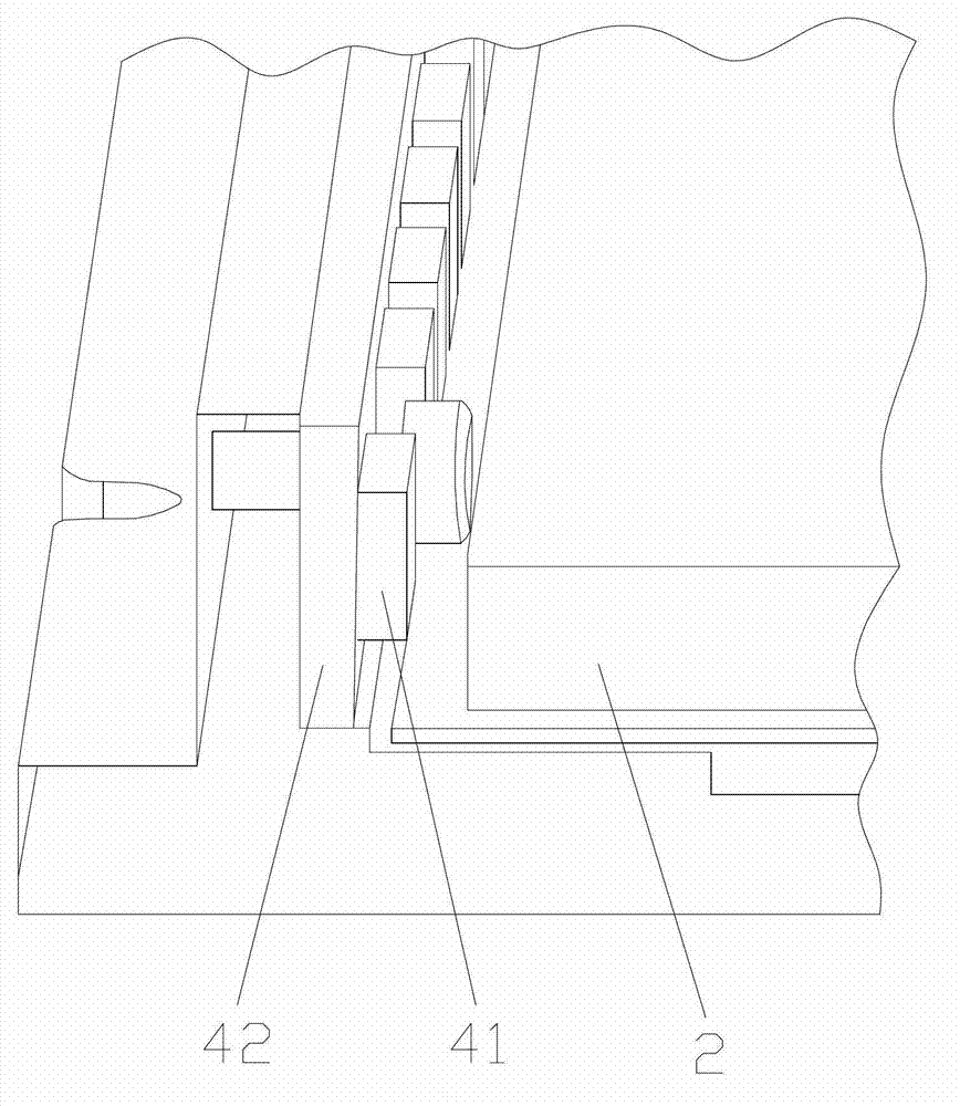 Backlight module with stable gaps from LED (Light-Emitting Diode) lamps to light guide plate