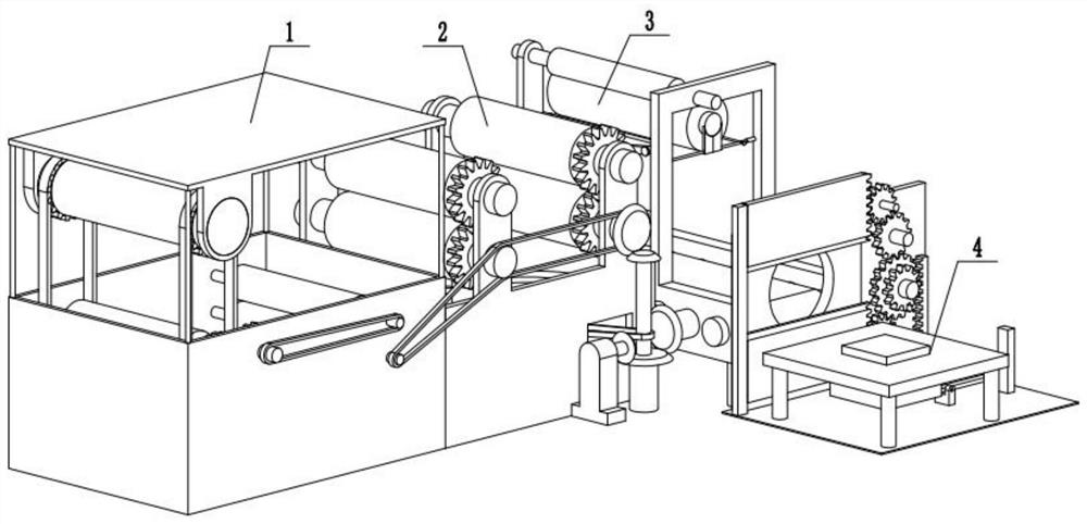 Automatic packaging equipment for textile printing and dyeing