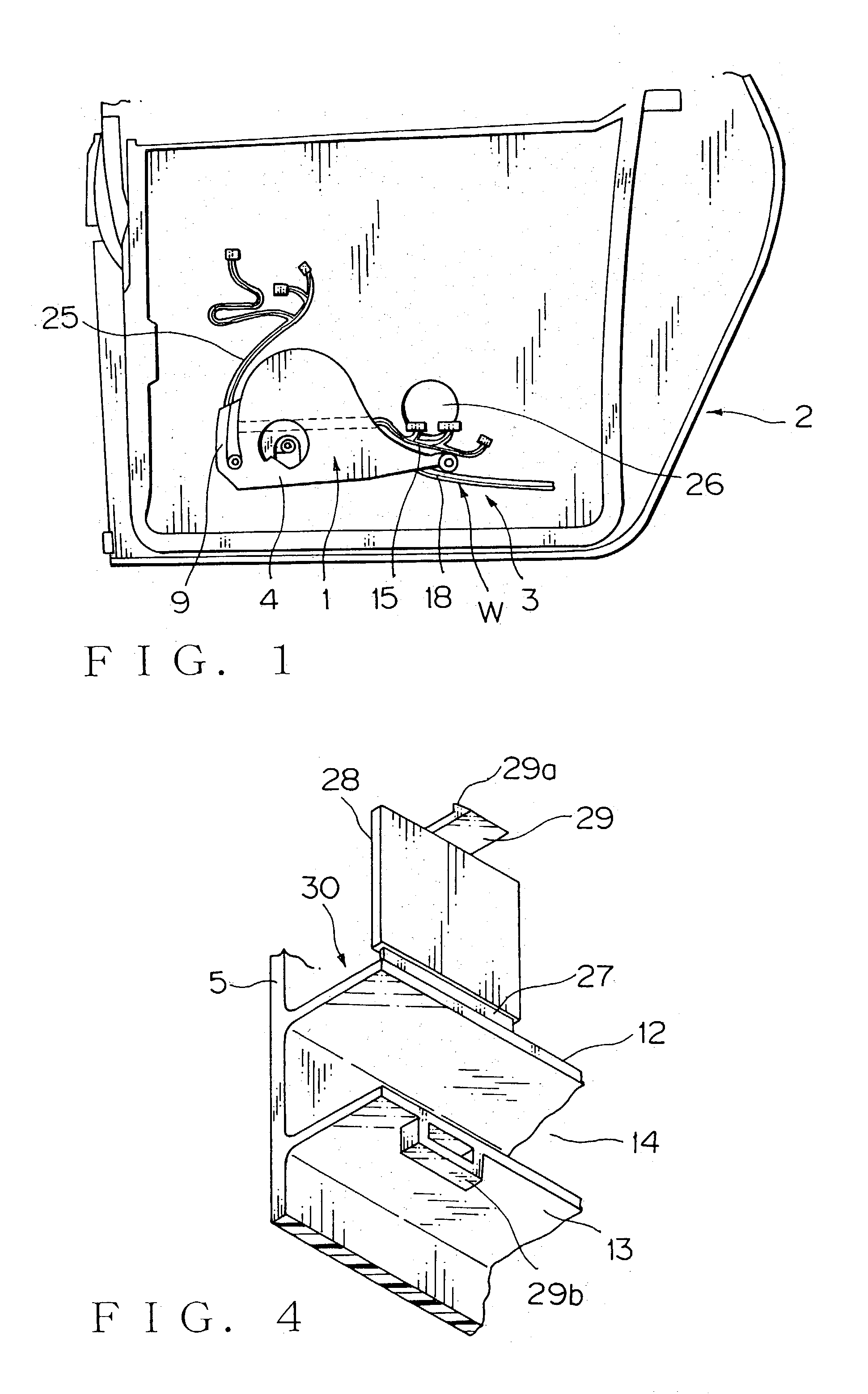 Door-use feed protector and a circuit assembly arranging structure using the same