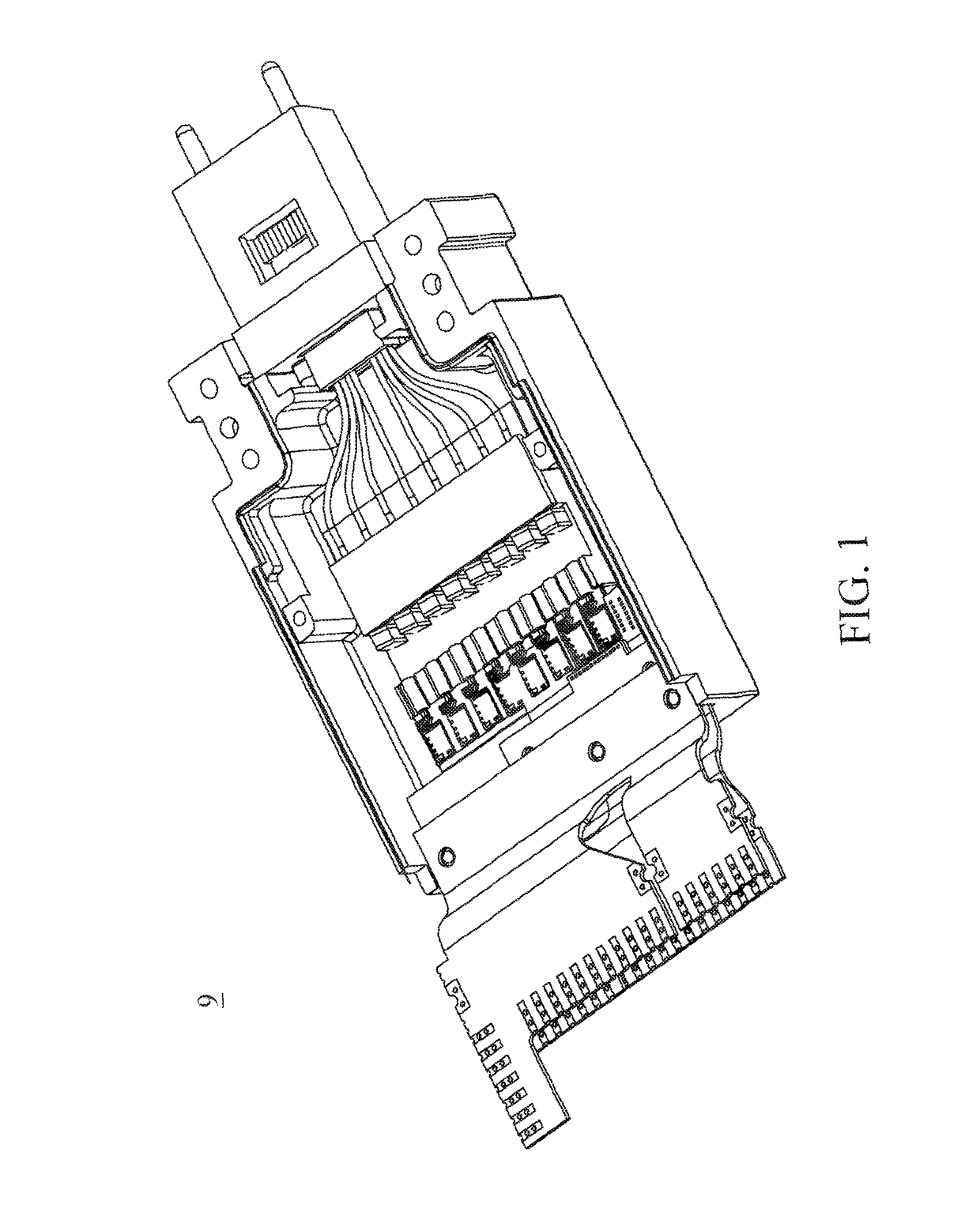 Multi-channel laser device with fiber array