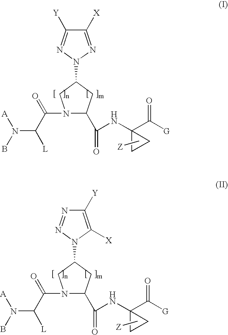 Triazolyl acyclic hepatitis c serine protease inhibitors