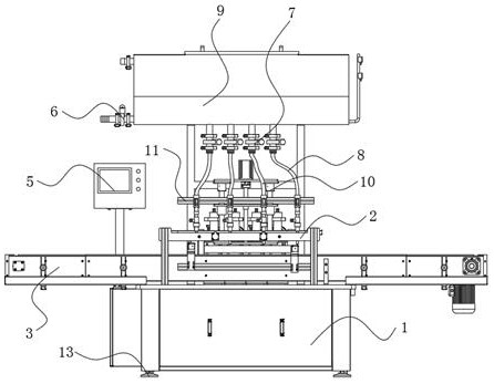 A liquid filling machine