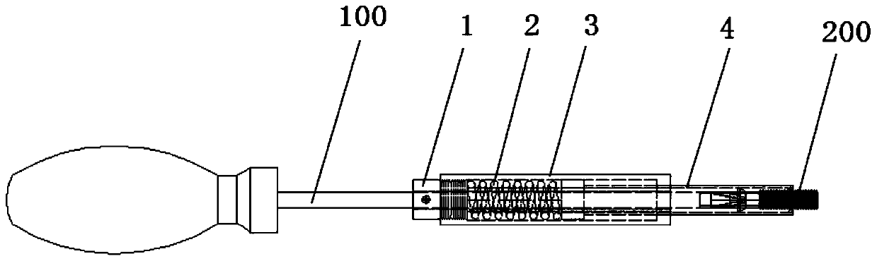 Screw clamping device mounted on screwdriver