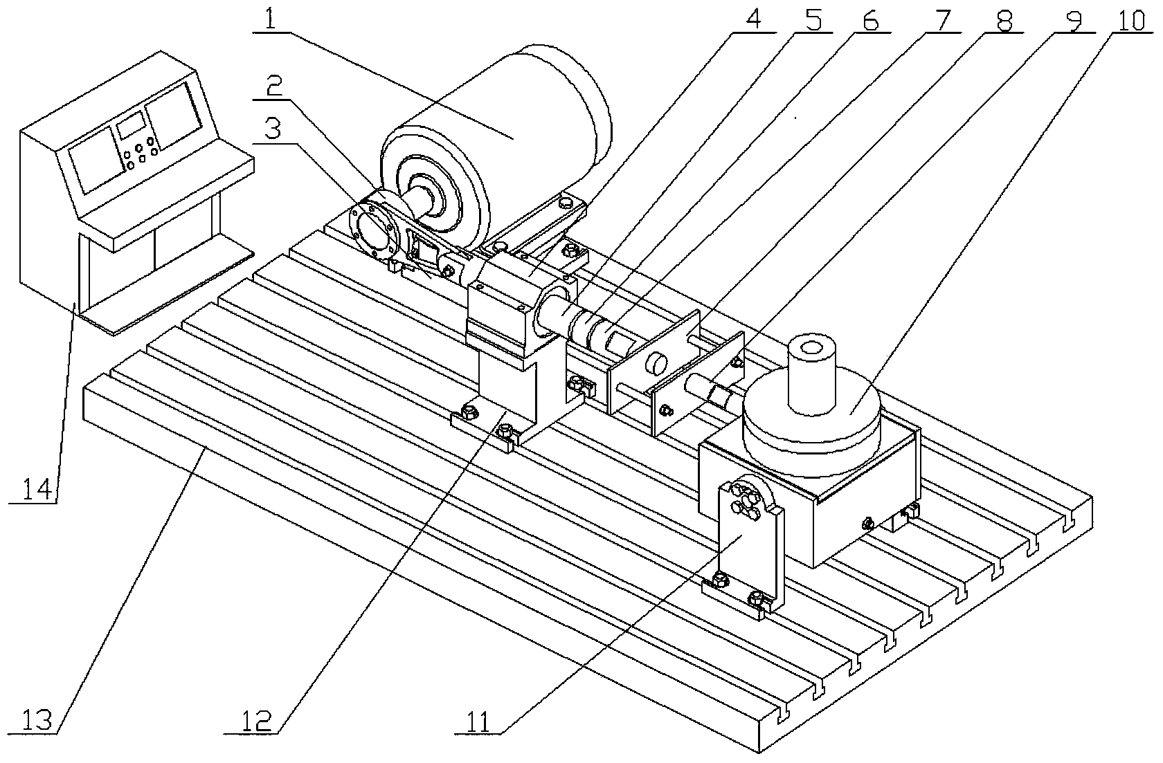 Mechanical connecting fastener reliability test bed with bi-directional loading simulation function