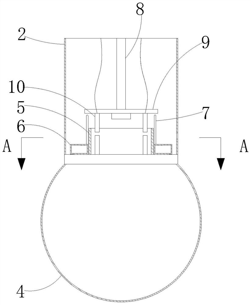 Building brightening illuminating lamp with waterproof structure