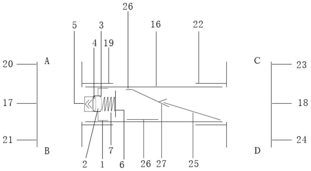 Cold and hot water pipeline connecting device capable of automatically closing or opening channel