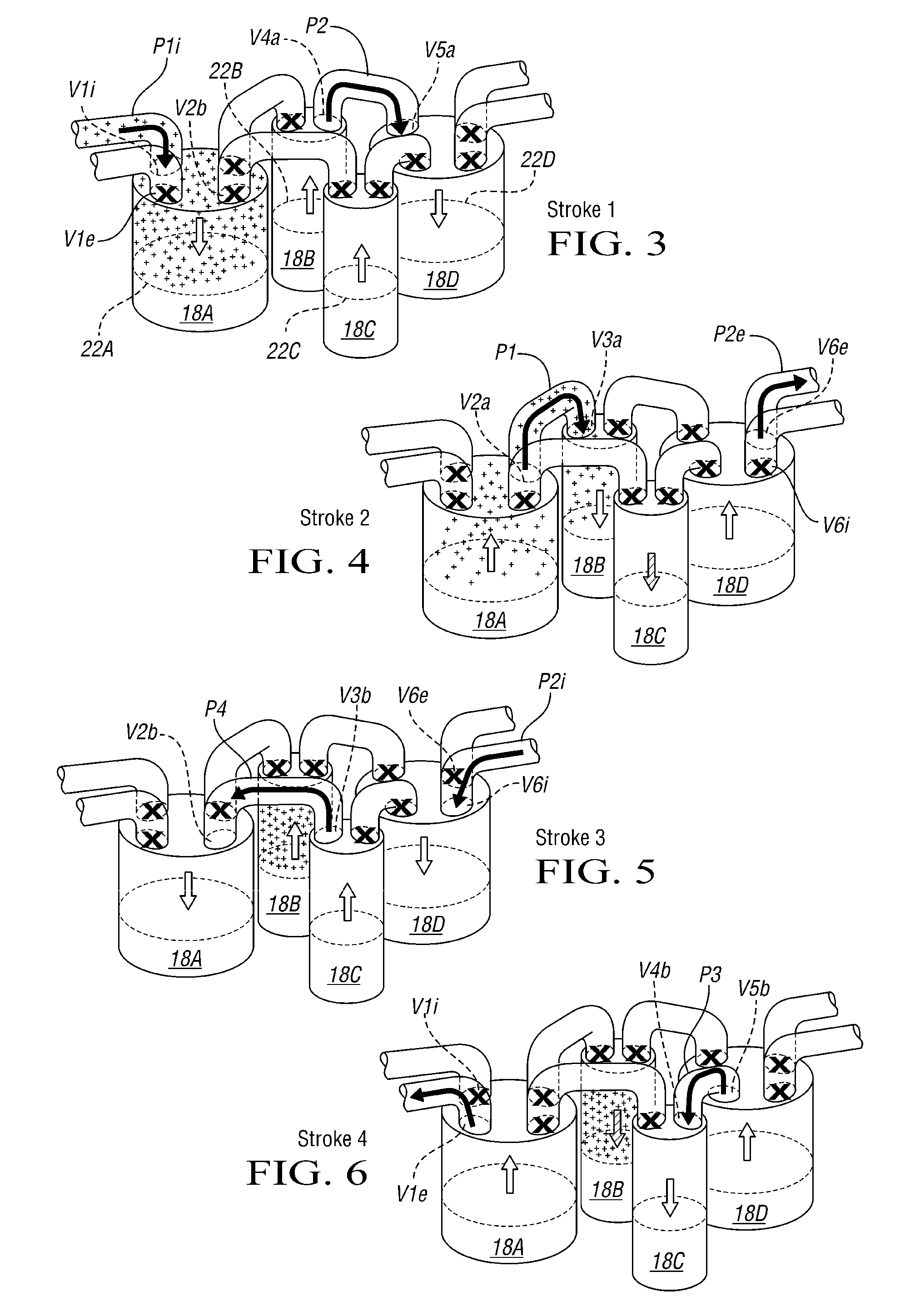 Engine with internal exhaust gas recirculation and method thereof