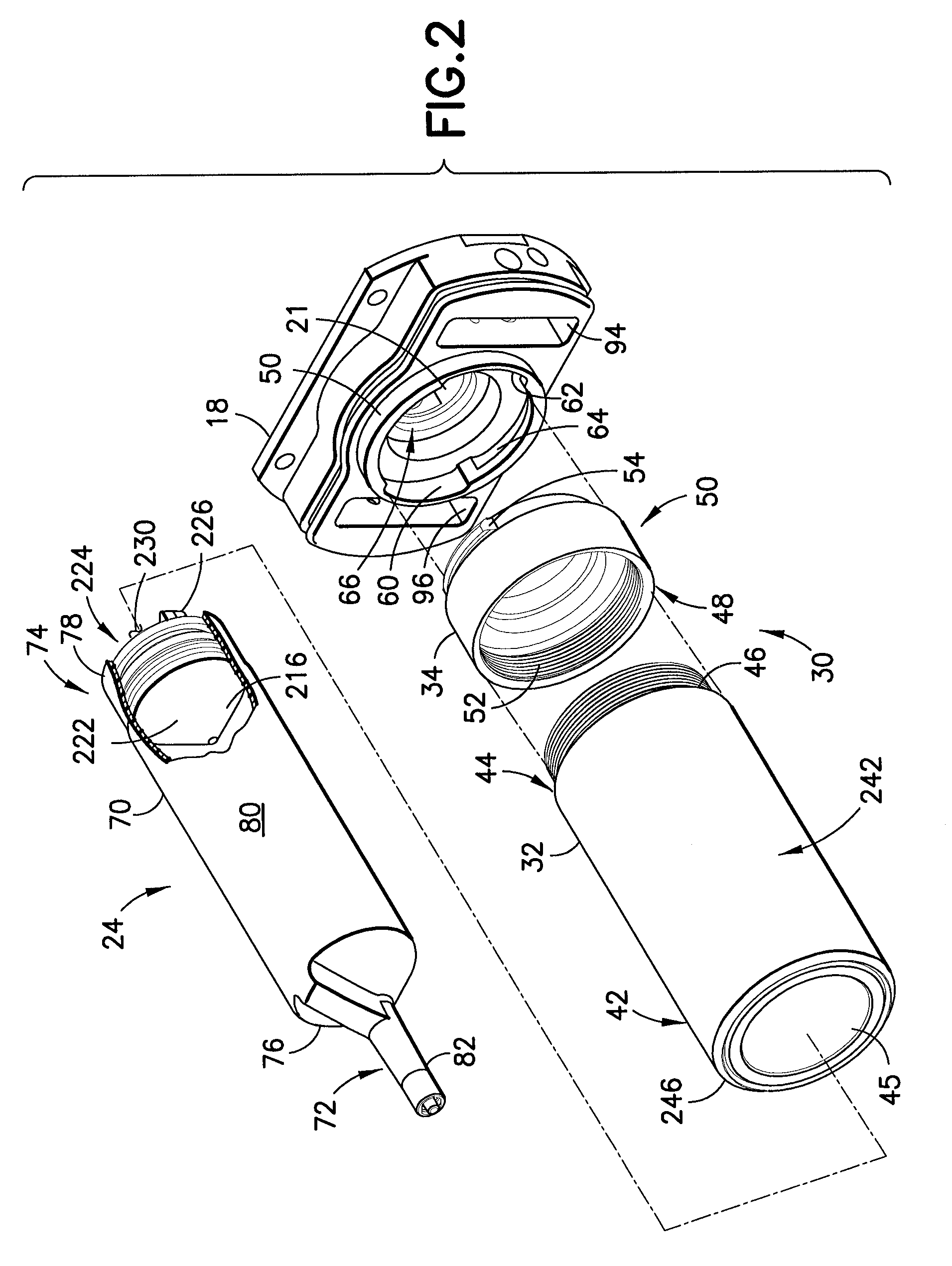 Fluid injection system and pressure jacket assembly with syringe illumination