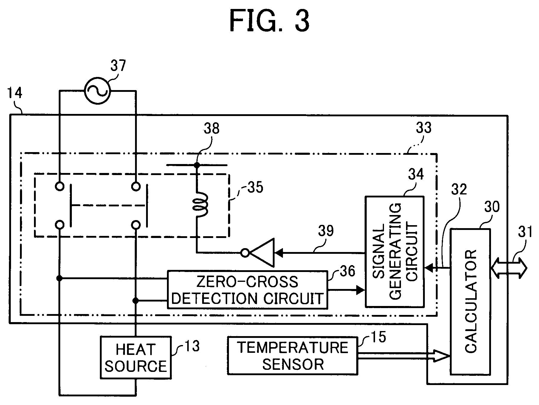 Fixing device, and method and device for heating control used in the same