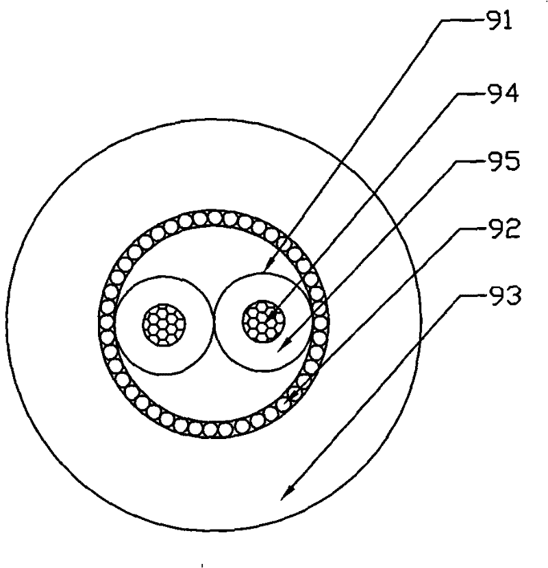 Multicore connecting line