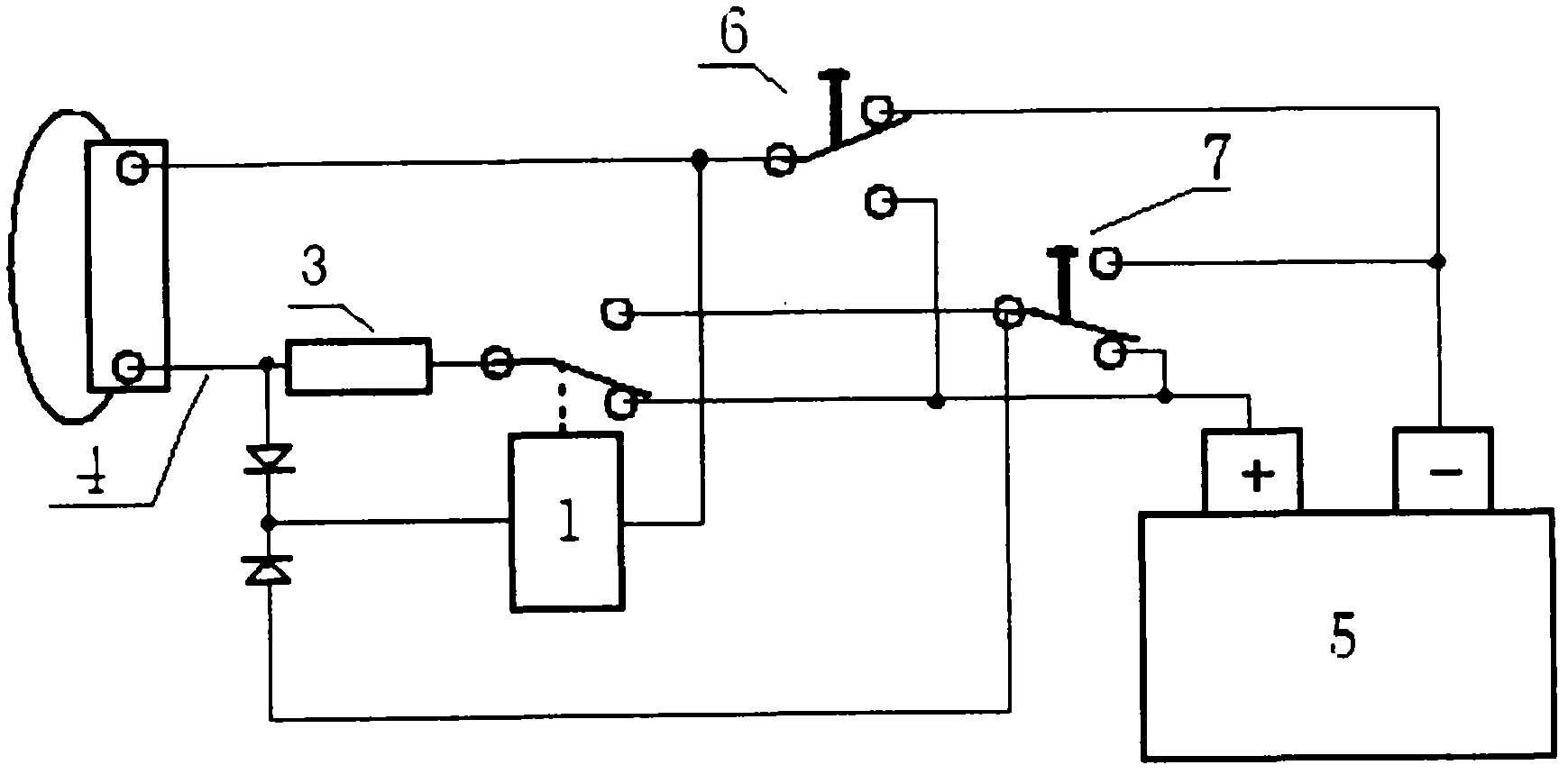 Motor switch with automatic identification