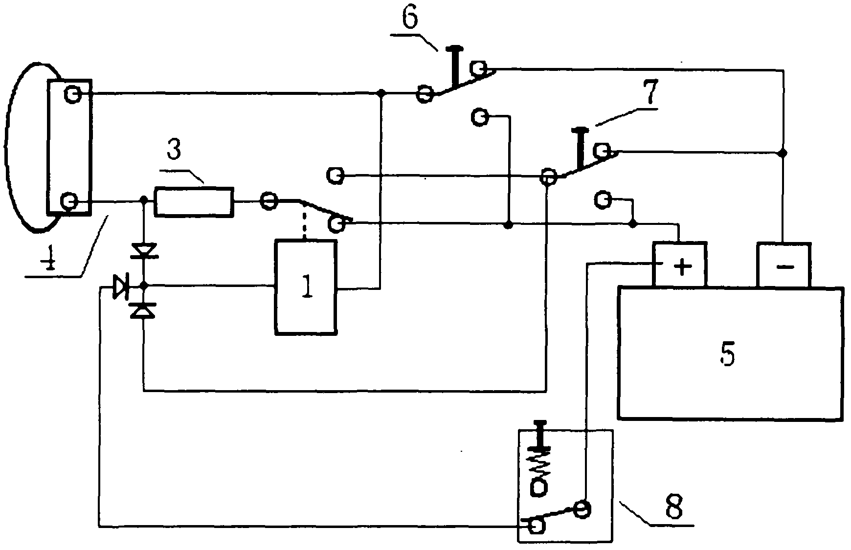 Motor switch with automatic identification