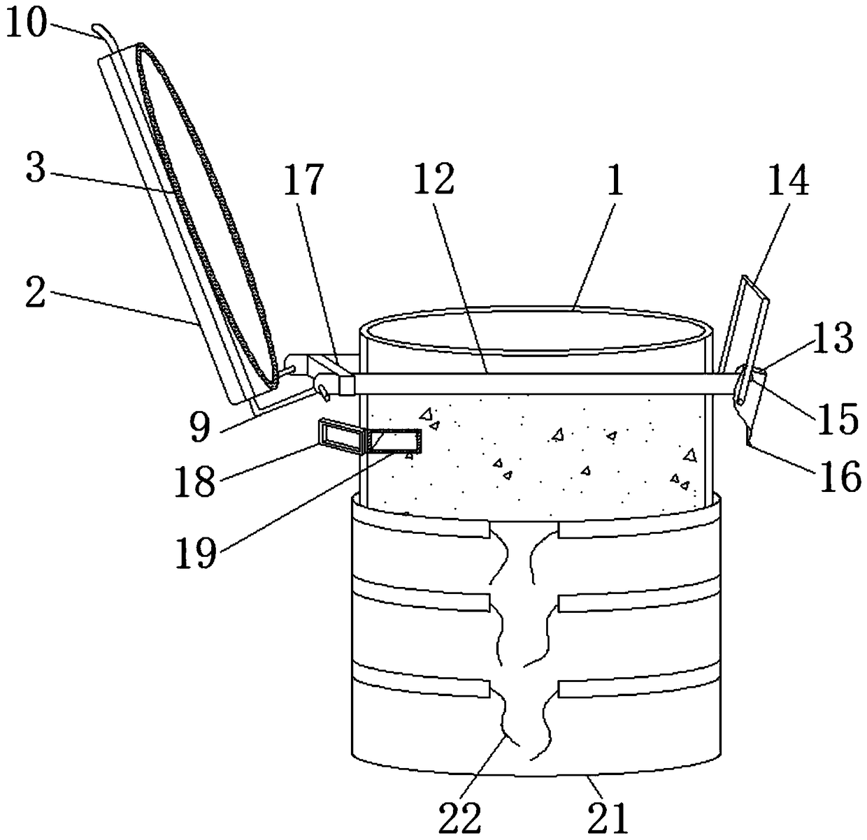 Green tea storage device with damp-proof function