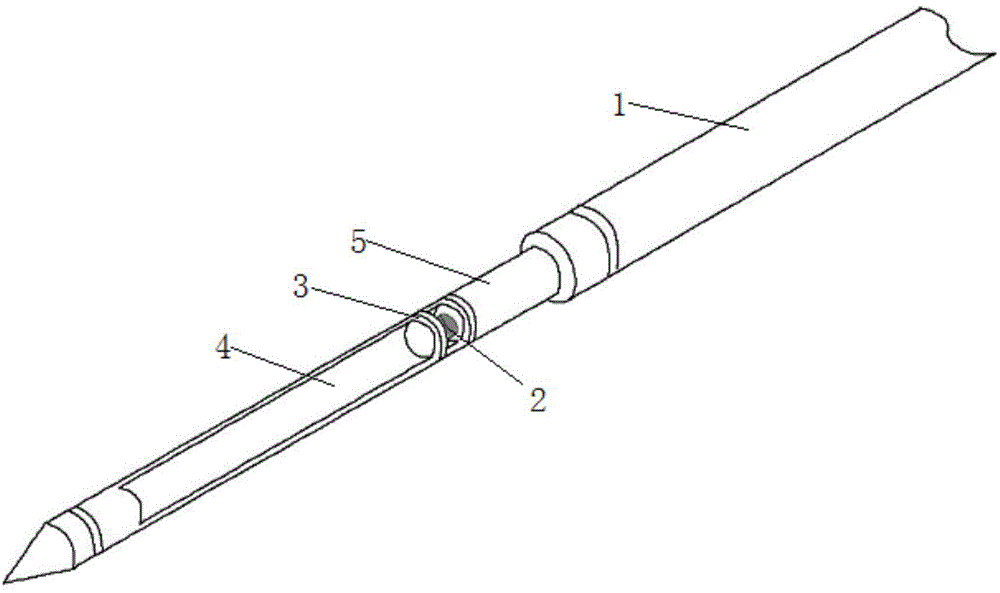 Mechanism capable of marking tumor boundary used for biopsy needle