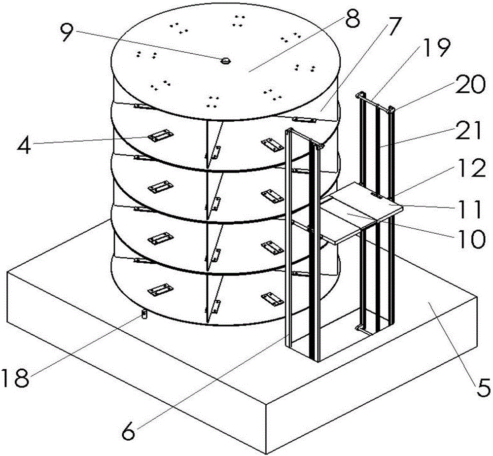 Three-dimensional express warehouse device