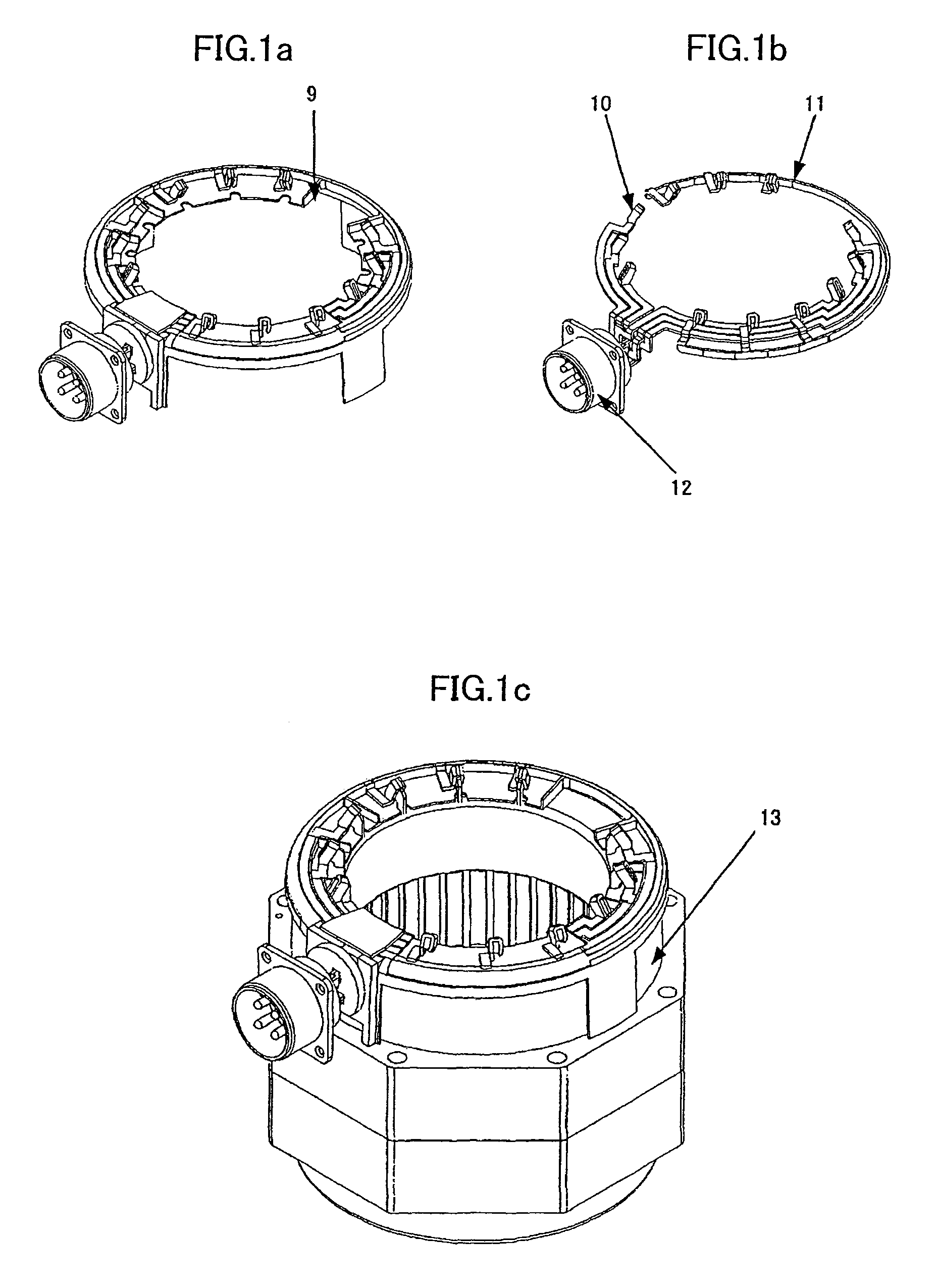 Coil connecting structure, coil connecting method, set of conductors, and electric motor