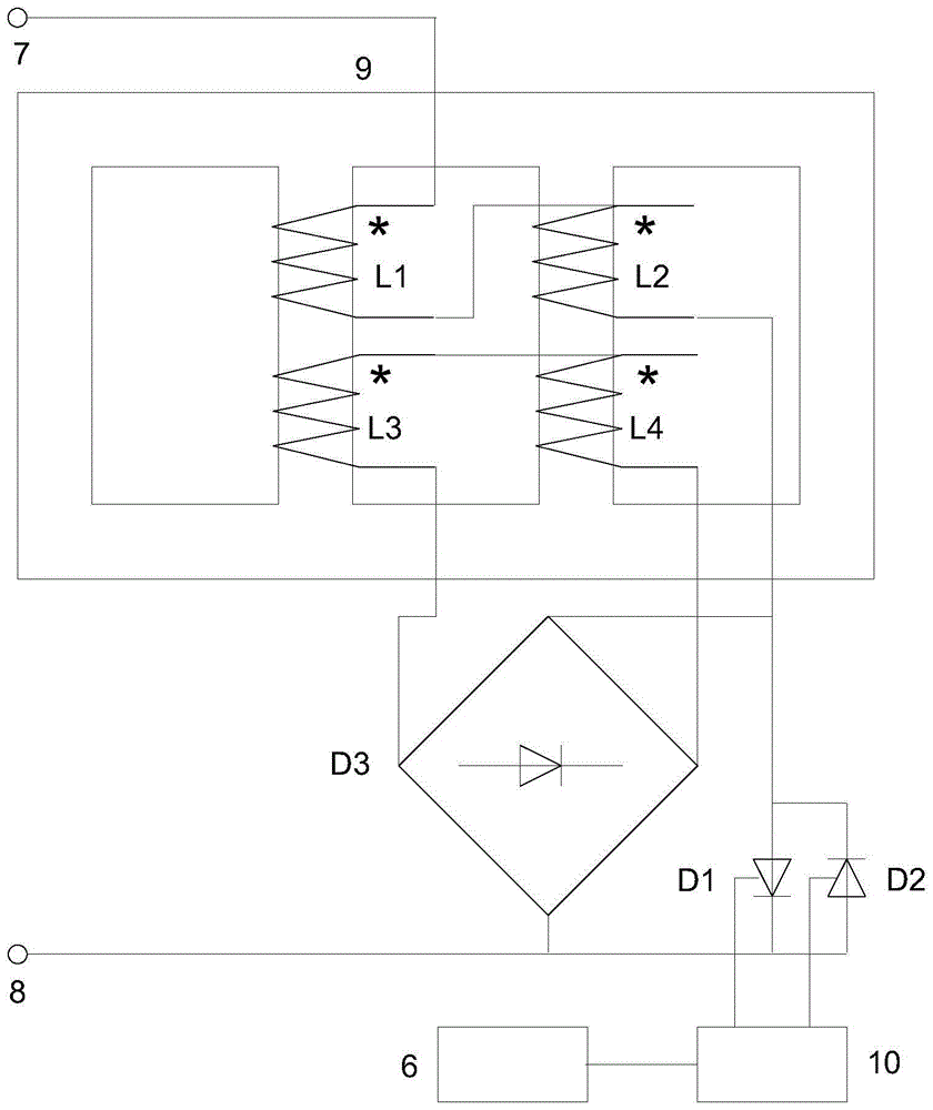 System and method for improving low-voltage ride-through of wind power generation system by using magnetron reactor