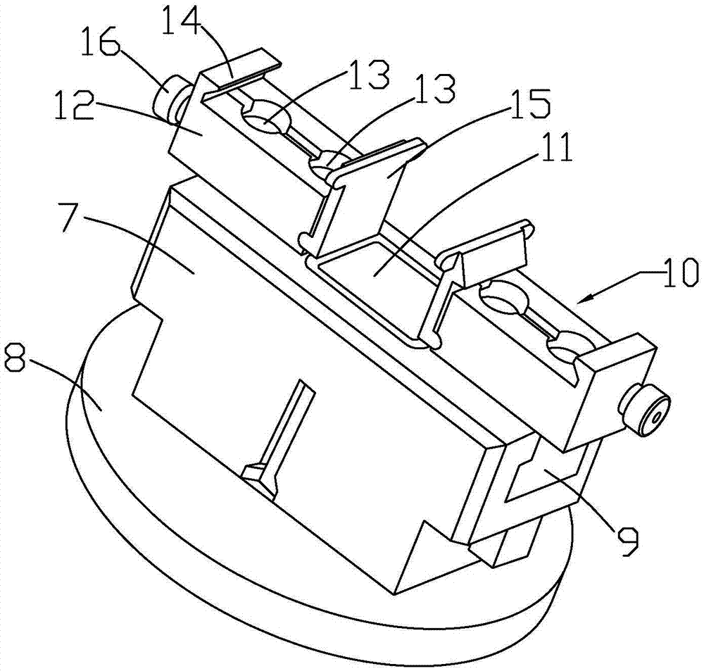 Locking device for machining mechanical parts