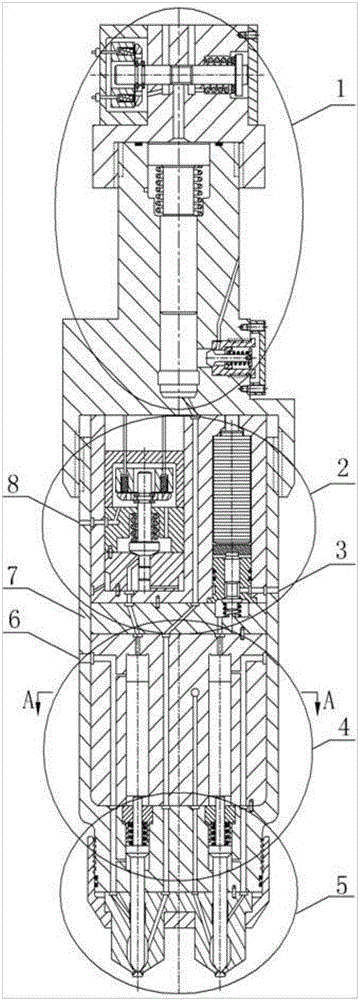 Combined piezoelectric and pressurizing electromagnetic fuel gas injection device