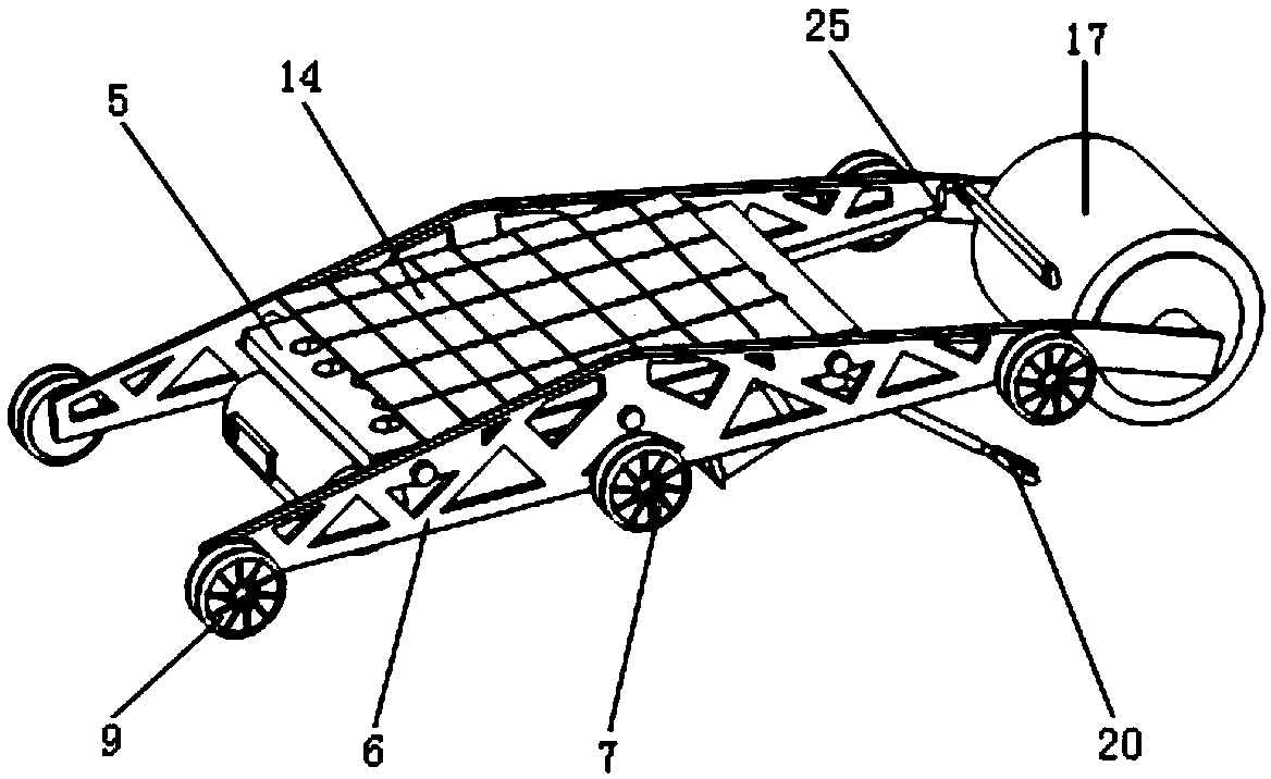 Sling type crack detection robot