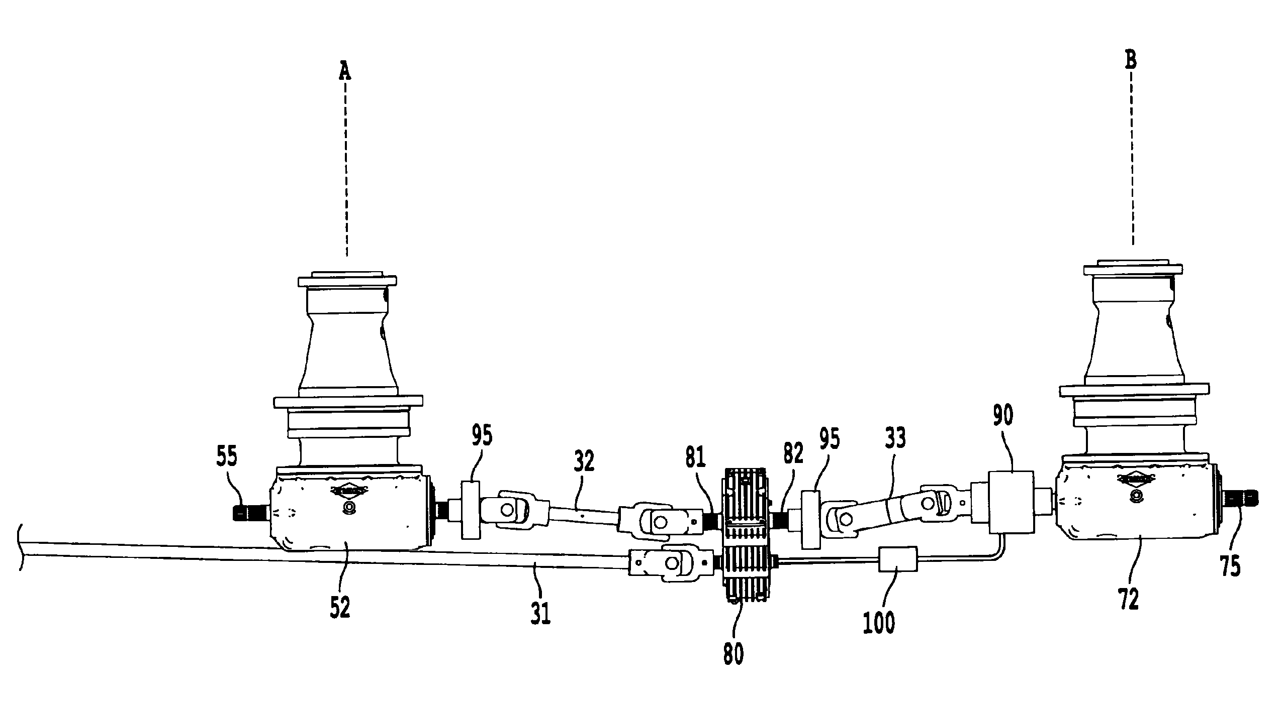 Sequential start clutch for a material mixing machine