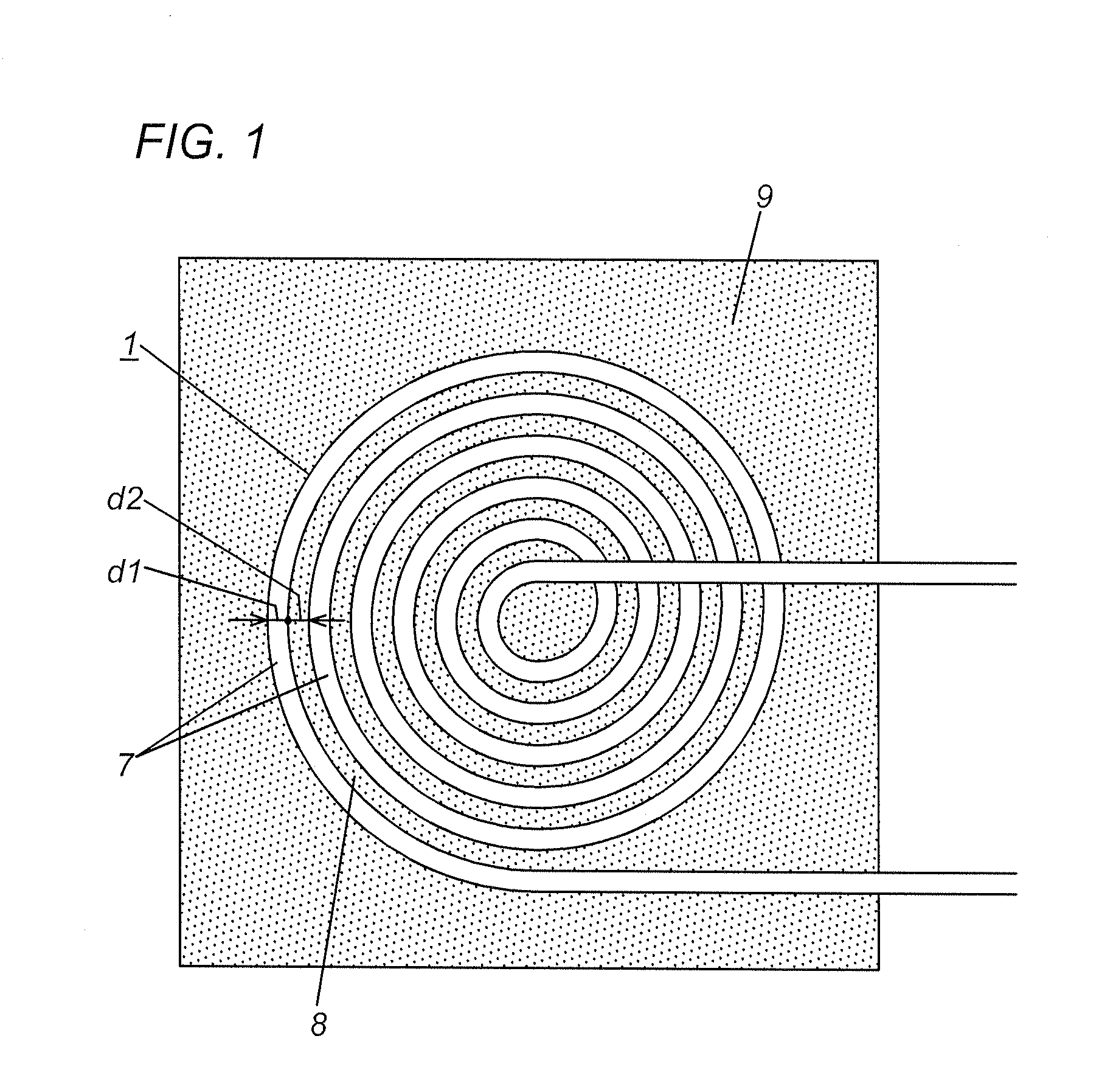 Planar coil and contactless electric power transmission device using the same