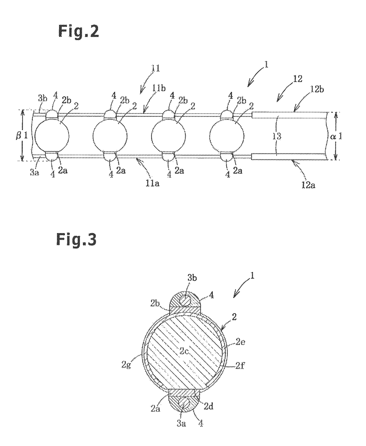 Functional yarn equipped with semiconductor functional elements