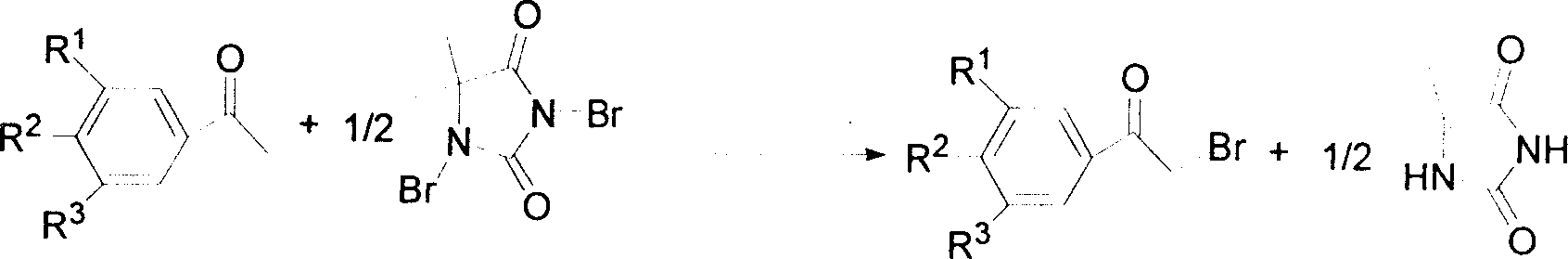 Method for synthesizing alpha-bromo-acetophenone