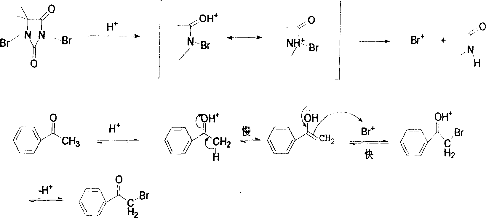 Method for synthesizing alpha-bromo-acetophenone