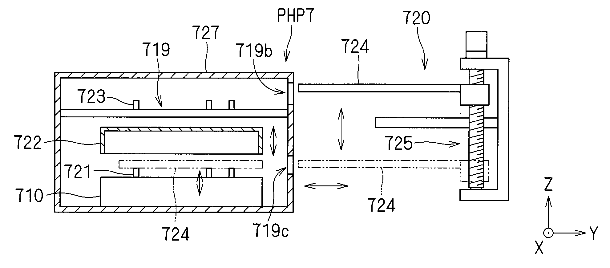 Apparatus for and method of processing substrate subjected to exposure process