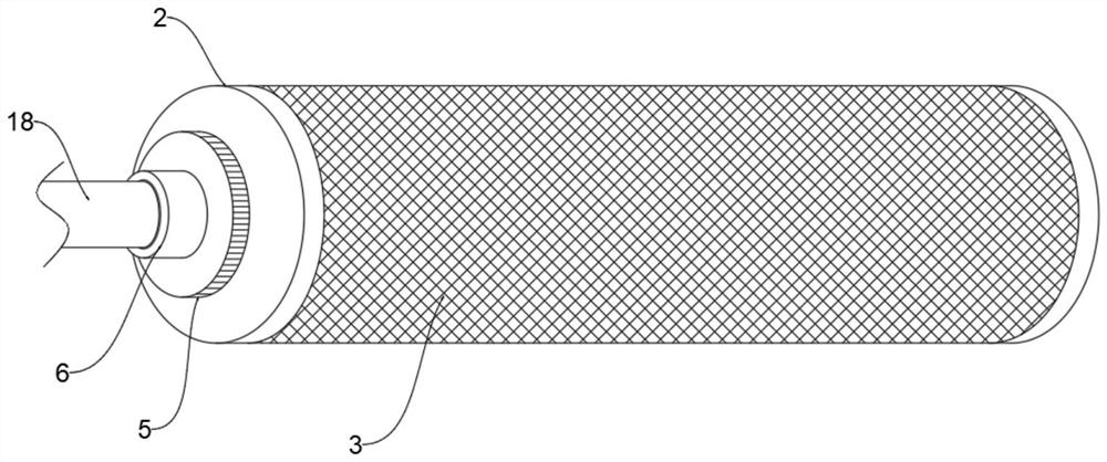 A sizing roller with self-cleaning function and using method thereof