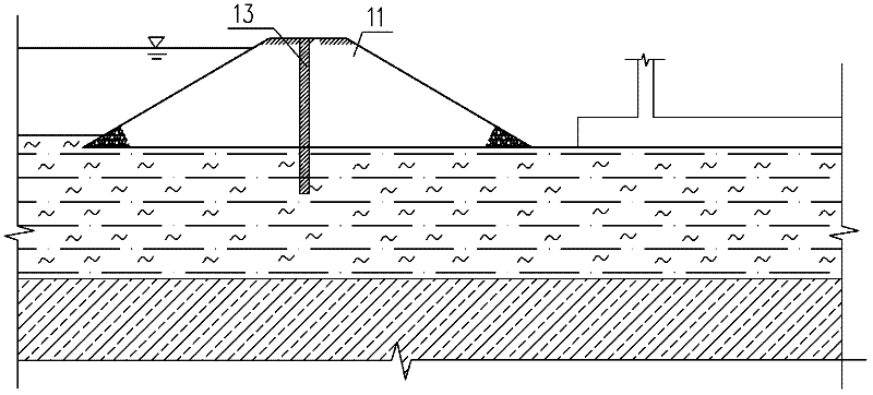 Construction method of underground structures of seacoasts and artificial islands