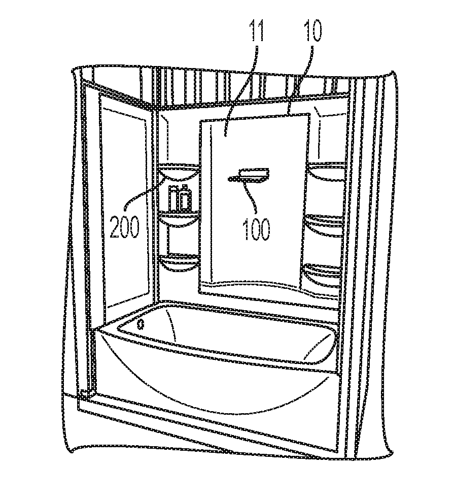 Magnetized Accessory System for Bath or Shower Walls