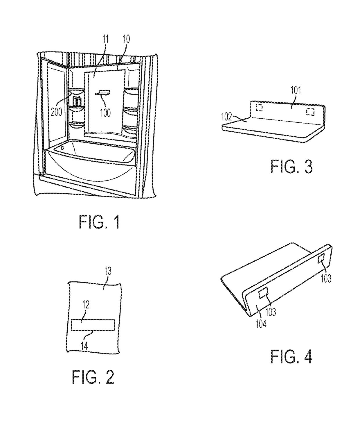 Magnetized Accessory System for Bath or Shower Walls