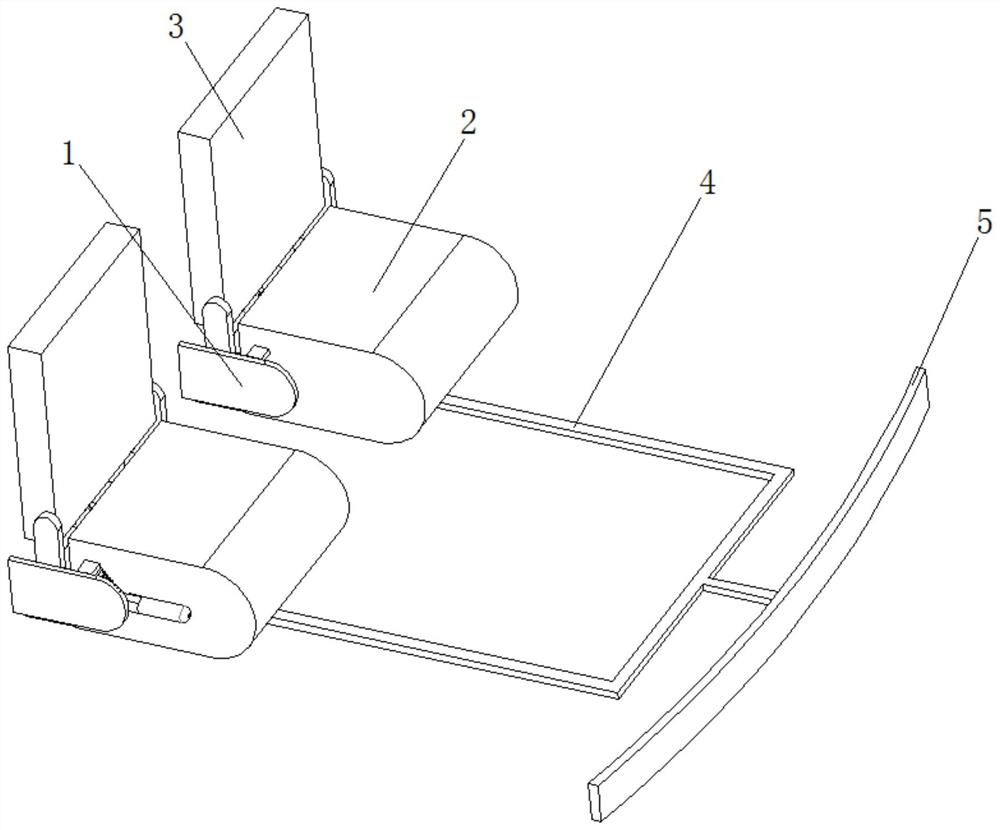 A car seat emergency protection device for car frontal collision