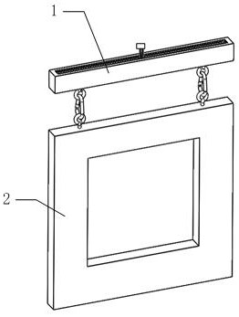 Hoisting device for green building assembly type building assembly wallboard