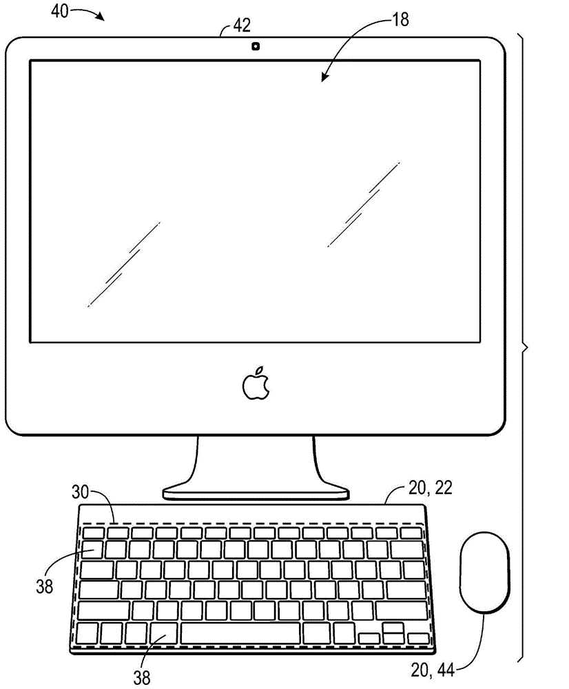 Computer keyboard key scan shared matrix with an individual LED per key